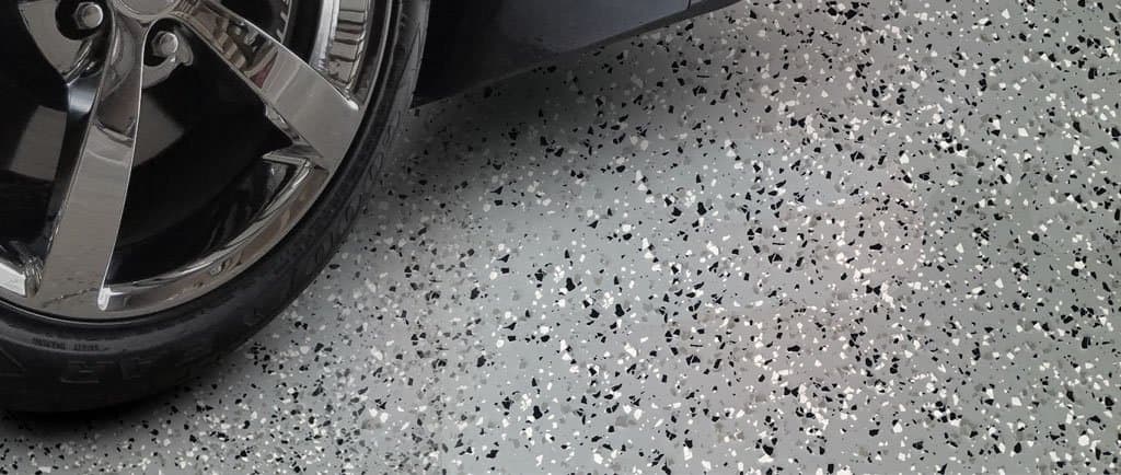 Steel Gray Epoxy with Pewter Flakes