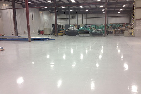 showroom epoxy flooring